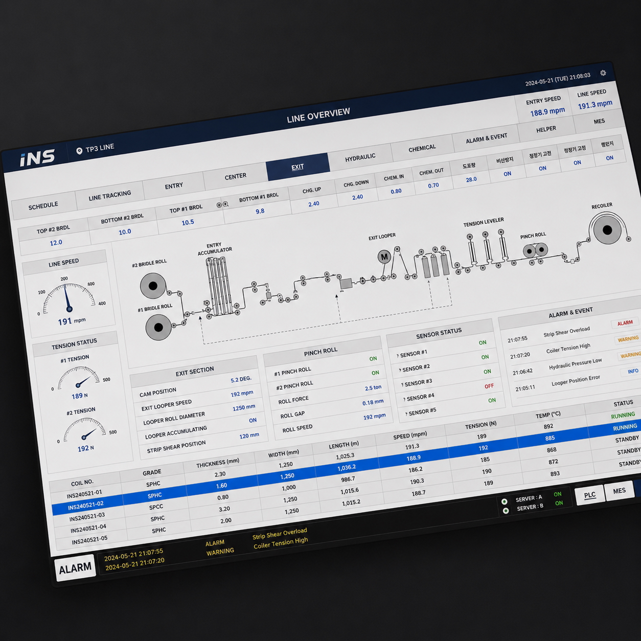 SCADA 공정 모니터링
